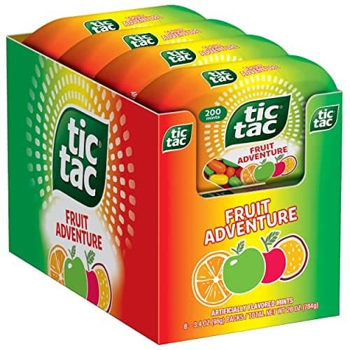 Tic Tac Fruit Adventure Mints OnTheGo Refreshment 34 Oz 8 Count