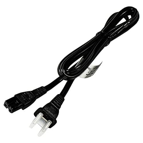 HQRP AC Power Cord Compatible with Husqvarna Viking Sewing Machine Mains Cable, Black