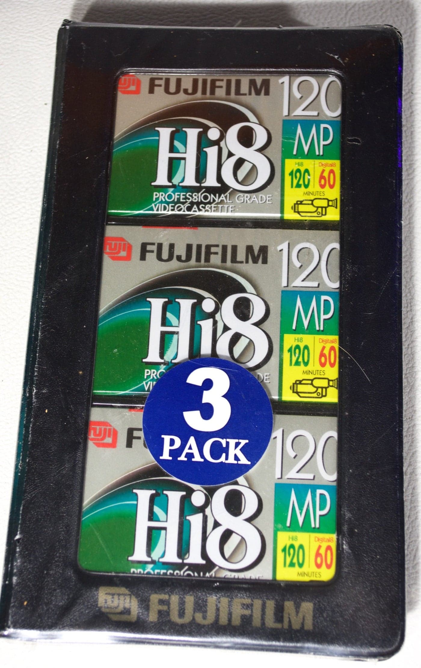 Fuji HI8MP3PK 3-Pack of 120-Min Hi-8 Tapes
