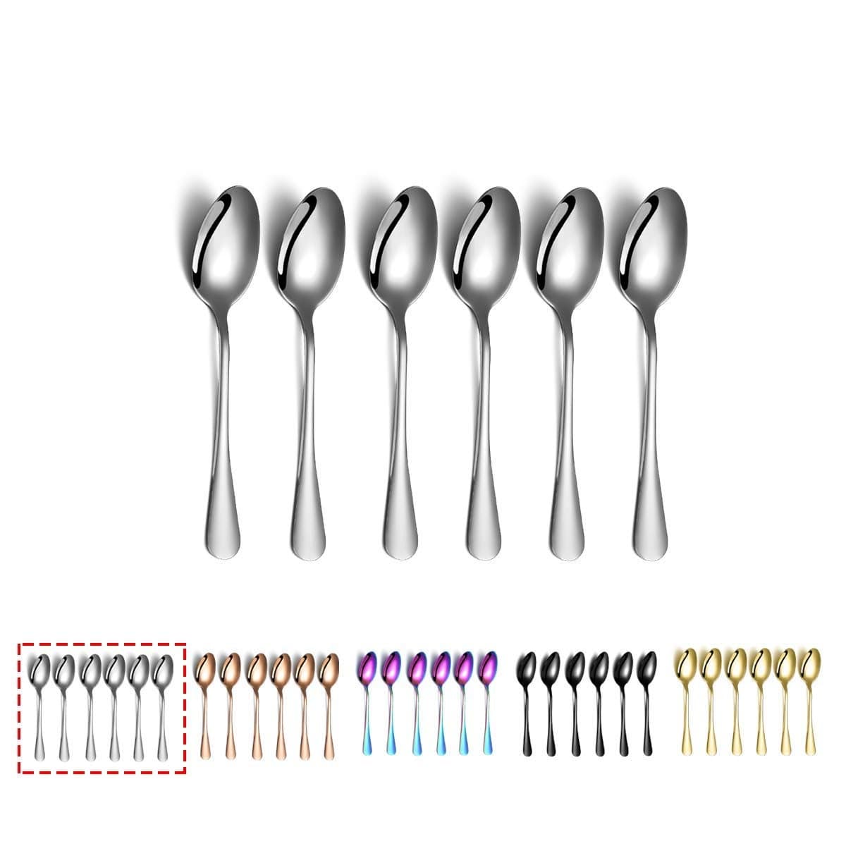 Kyraton 55 Espresso Tea Spoons Stainless Steel Mini Spoons Pack of 6