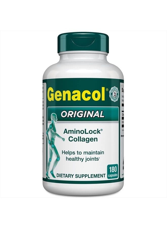 Collagen Peptides Joint Supplements for Men & Women by Genacol | Exclusive Hydrolyzed Collagen Pills | Helps Maintain Healthy Joints | Colageno Hidrolizado | Genacol Original 180 Capsules