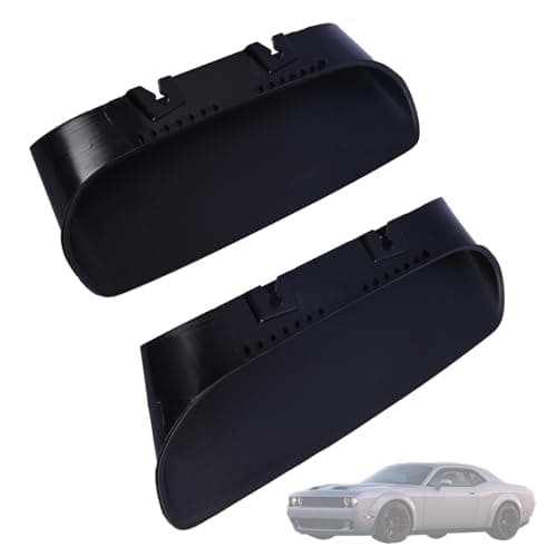 Getfarway A Pair Air Vent Cover Hood Bezels and Accessories 68378081AB 68378080AB Compatible with Dodge Challenger 2019 2020 Replace 68378080AD 68378080AC Front Left & Right Side Black