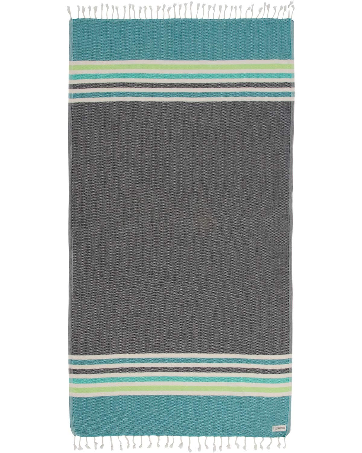 Sand Cloud Turkish Beach Towel Sand Free Fast Drying 100 Certified Organic Turkish Cotton Yarn Great for Beach Bath or as a Blanket As Seen on Shark Tank Chains Black