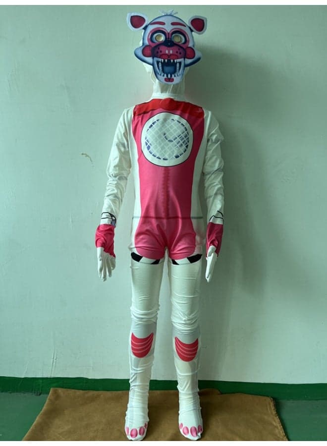 Halloween Glamrock Freddy Costume - Toy Bear Character Cosplay Party Look