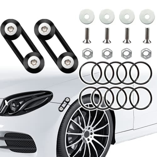 Mejiao Front Bumper Clips Black 12PC Quick Release Bumper Clips it Can be Applied to Front and Rear BumpersTrunksFendersHatchesHoodsEtc