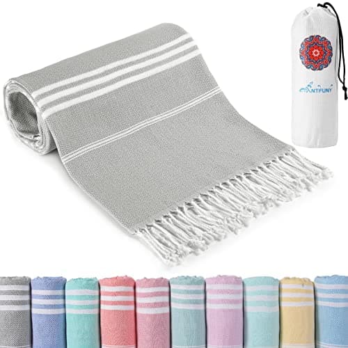 Turkish Beach Towels Quick Dry Sand Free Soft Absorbent Extra Large Xl Big Blanket Adult Oversized Bath Pool Swim Towel Lightweight Thin Fast Drying Compact No Sand Packable Vacation Essentials