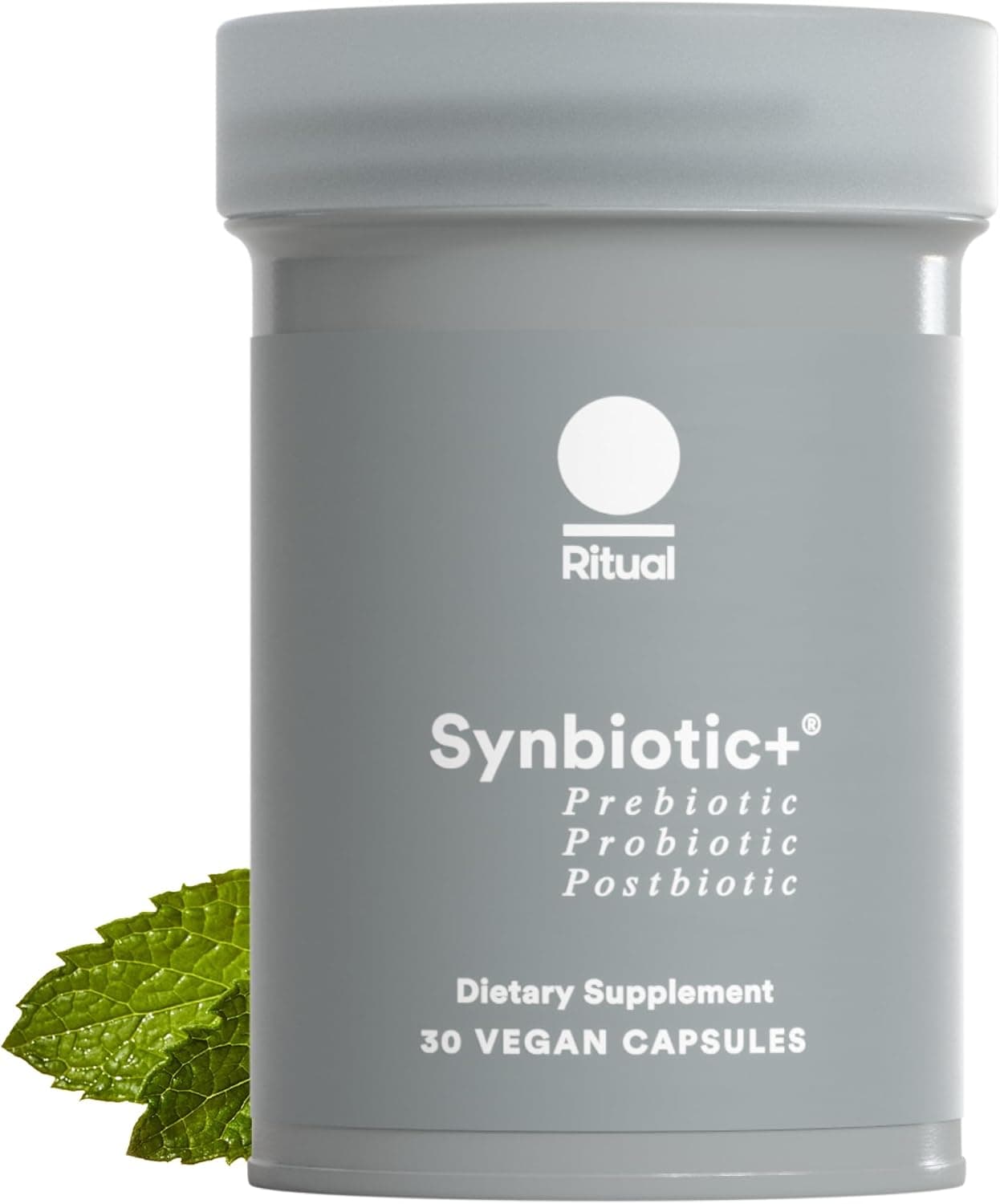 Ritual Synbiotic Probiotic Prebiotic Postbiotic 3in1 Supplement for Gut Health and Digestive Support Regularity Bloat Immune Vegan DelayedReleased Daily Capsule Women and Men 30 Day