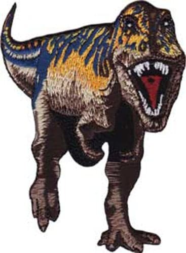 C&D Visionary Application Purple and Brown T-Rex Patch, 3 inches