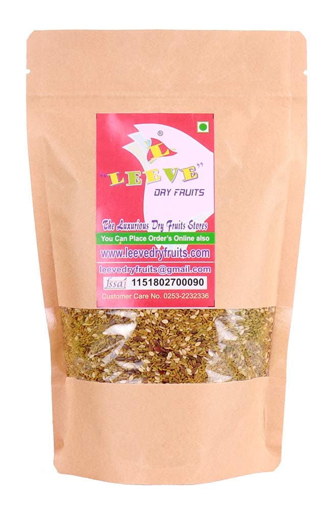 LEEVE DRY FRUITS Digestive Roasted Salted Jaikedar Sweets Mukhwas Mouth Freshener Mix Pouch 400 Grams Pack Of 1