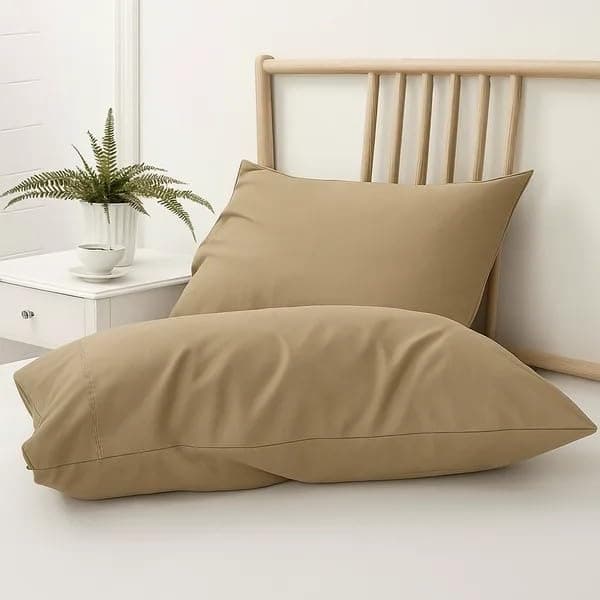 Sofrito Microfiber Ultra Soft Pillow Covers 2 PCs (17"x27" - Standard Size) - Taupe