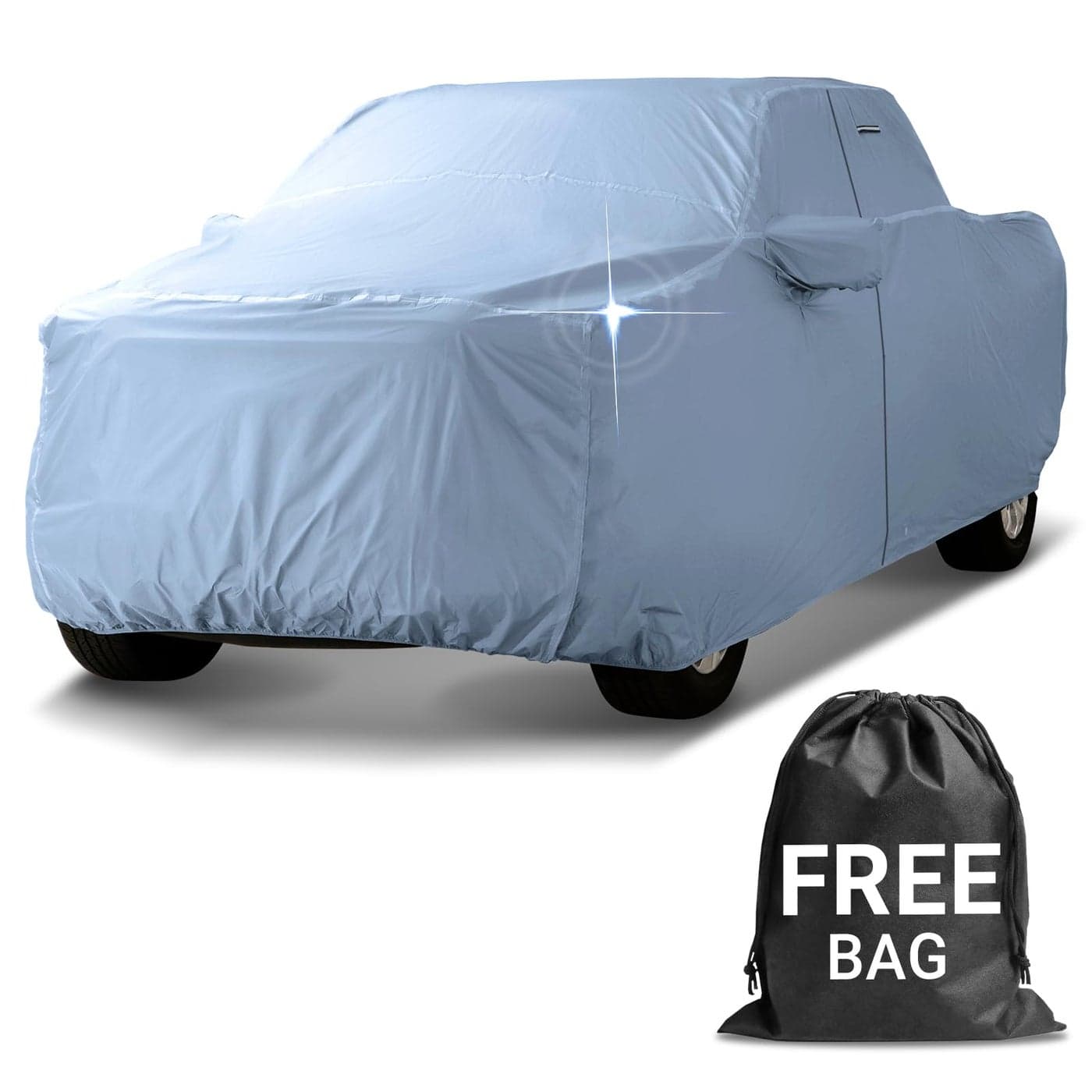 iCarCover 30Layer Premium Truck Car Cover Waterproof All Weather Rain Snow UV Sun Protection Full Car Covers F150 Lightning Raptor Ram 1500 TRX Tundra Silverado Size T71 See Size Chart