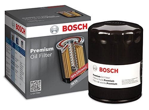 BOSCH 3332 Premium Oil Filter With FILTECH Filtration Technology Compatible With Select Cadillac Chevrolet Camaro Impala Silverado Suburban Tahoe Trailblazer GMC Sierra Yukon Pontiac More