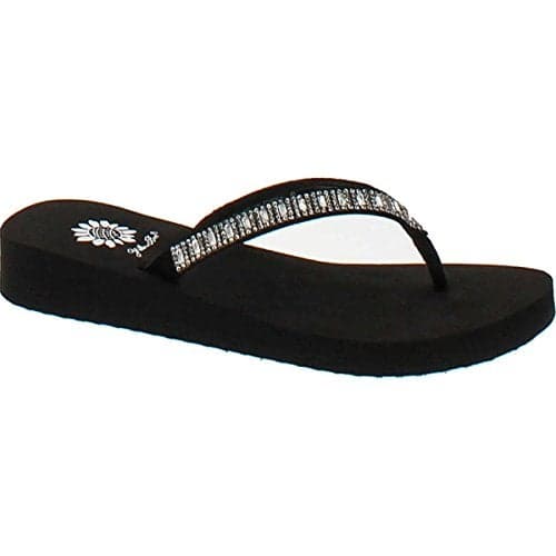 Yellow Box Women's Zemily Sandal, Clear, 9 Medium US