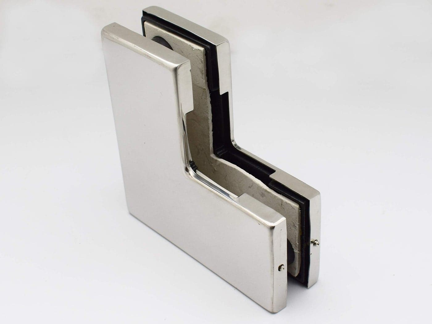 RAB Stainless Steel Glass Door L Patch Fitting Series Accessories (Code:- RABG, Patch L_Small_33208)