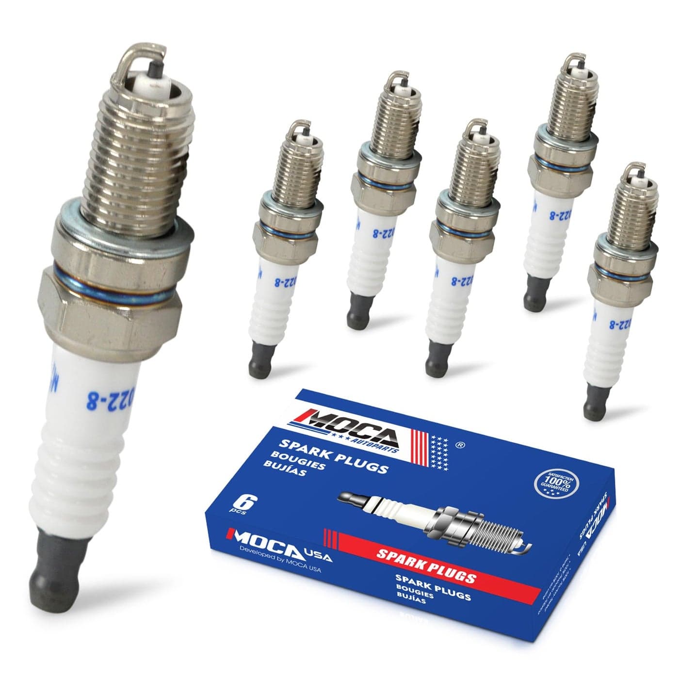 MOCA 4339 Pack of 6 Spark Plugs fits For BMW 20062008 Z4 32L 20012003 Z3 32L 20012006 M3 32L 1990 for Lamborghini Diablo 57L