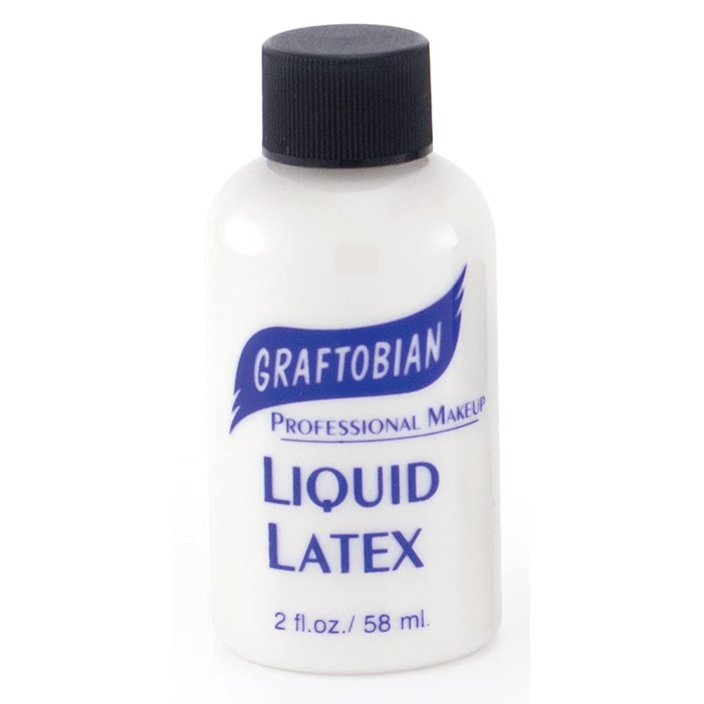 Graftobian Liquid Latex SFX Makeup Professional Skin Safe Adhesive for Special Effects and Body FX For Theatrical Stage Cosplay and Halloween Makeup 2 ounces