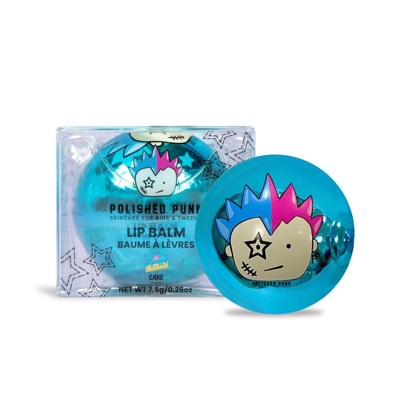 Hydrating Lip Balm for Kids Tweens Adults Lips Moisturizer TwistOff Ball Container Travel Size Stocking Stuffer Cake Flavor
