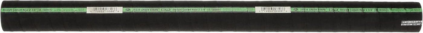 Gates 24238 Green Stripe 2-Ply Straight Coolant Hose - 3' Length, Inner Diameter 2 3/8"
