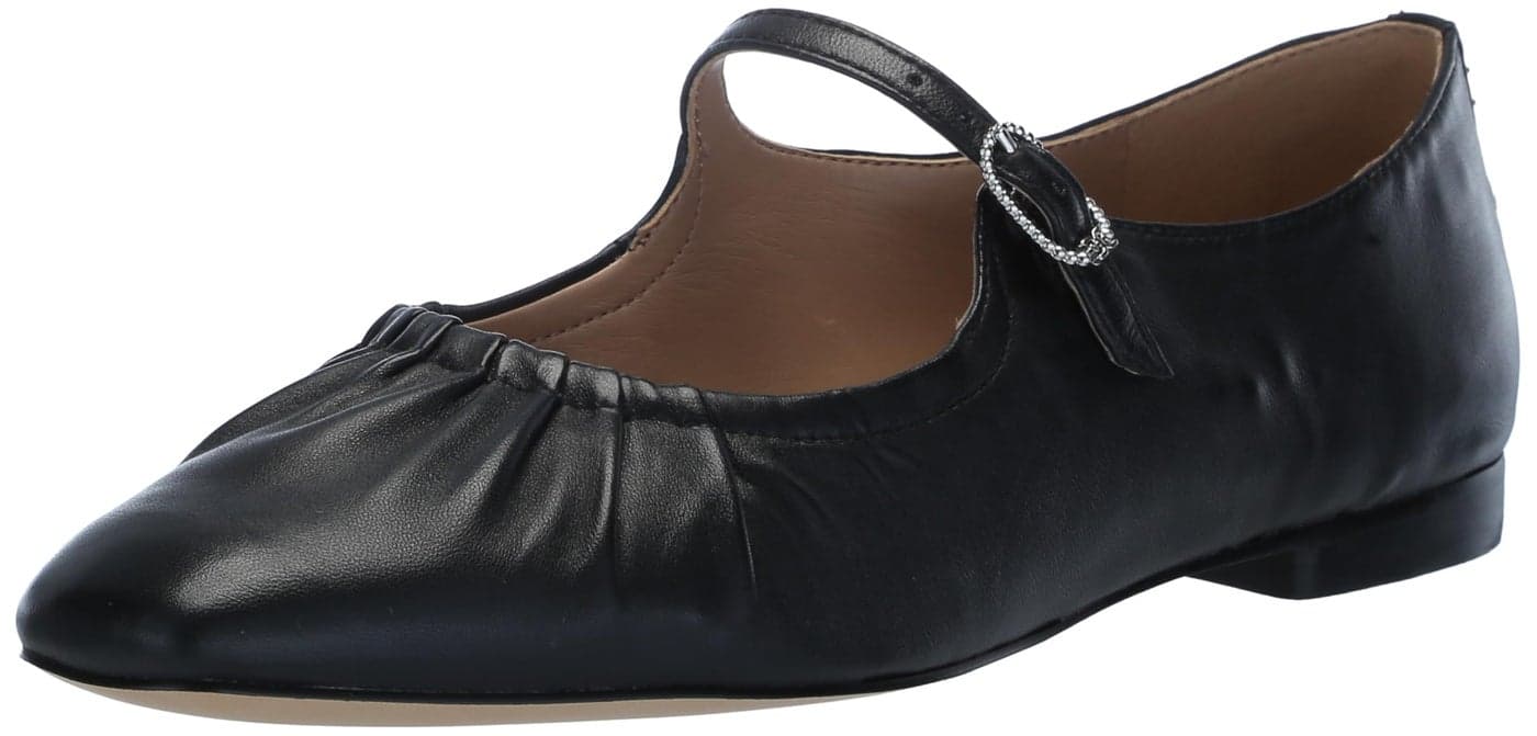Sam Edelman Micah Mary Jane Flat Black Leather 9 Medium