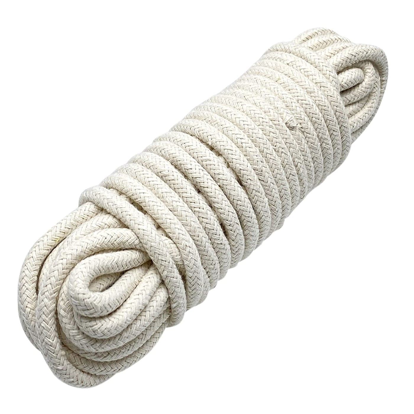 14 Inch Natural Cotton Rope White Craft Clothesline Used for DIY Rope Baskets Handicrafts Candle Wicks etc 6MM 52 Feet
