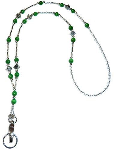 Hidden Hollow Beads Women’s SUPER SLIM Beaded Lanyards for ID Badges Cards Teacher Cruise Keys Keychain Cell Phone 34”