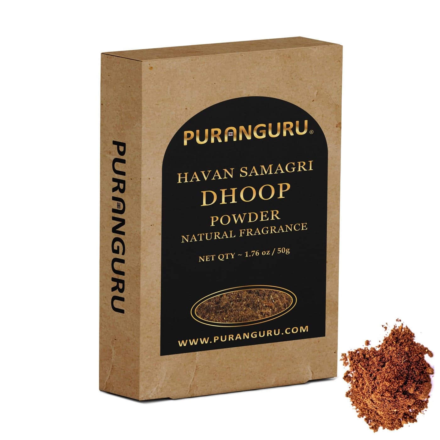 PuranGuru Havan Dhoop Powder 50g176 oz Spiritual Cleansing Natural Wellness Meditative Fragrance Protection Drawing Incense Aromatic Dry Herbs for Aromatherapy Havan Samagri