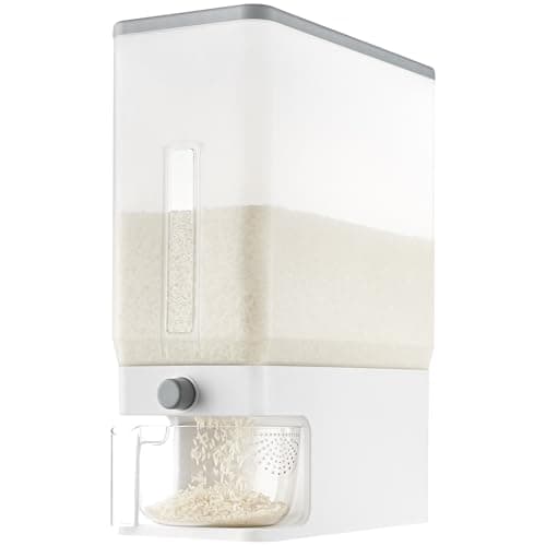 Lifewit Rice Dispenser 25 Lbs(11.3kg), Rice Storage Container Sealed Moisture Proof with Measuring Cup for Kitchen Pantry Household, BPA-Free