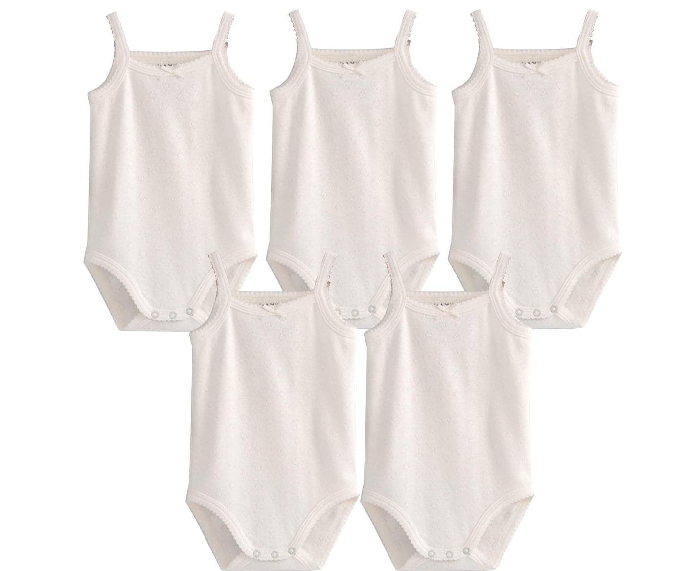 Blueleyu Baby Girls Spaghetti Strap Bodysuit SleevelessTank Top Cotton Baby OnePieces Pack of Baby Summer Clothes 1824 Months