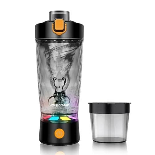 PROCHAIN Electric Protein Shaker Bottle, Protein Shakes Mixer, Portable Pre Workout Self Mixing Cup, Made with BPA-Free Tritan, 22oz
