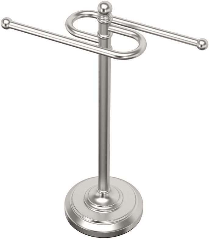 Gatco 1547 Counter Top S Style Towel Holder Satin Nickel