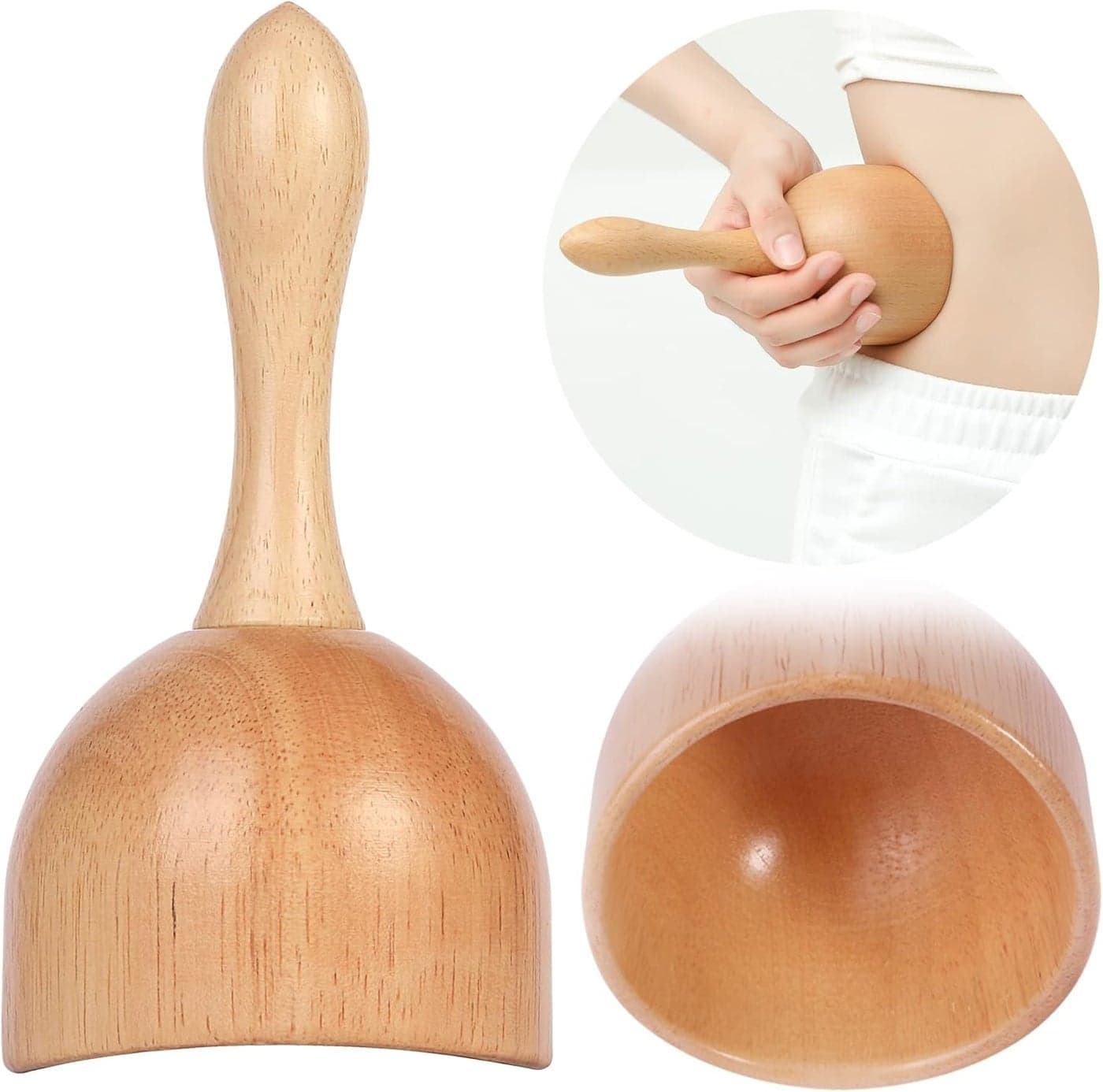 Handhleld Wooden Massage Cup Wood Therapy Massage Tool Body Sculpting Tools for MaderoterapiaLympahtic DrainageAntiCelluliteMuscle Pain Relief