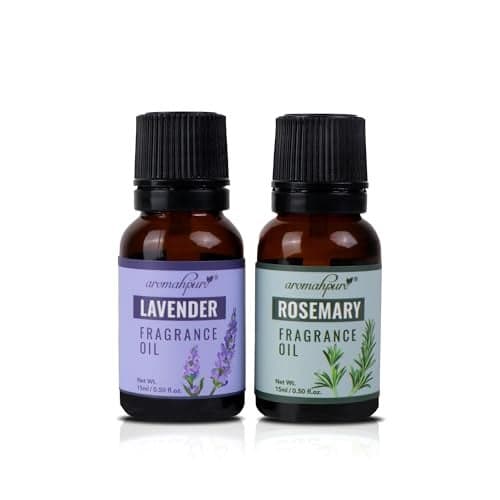 Aromahpure Fragrance Oil |30 ml|Pack of 2| Lavender, Rosemary Aroma Oil for Home Fragrance|Best for Aromatherapy|Helps in concentration & meditation|Used in Diffusers, Candles, Air Fresheners, Soaps.