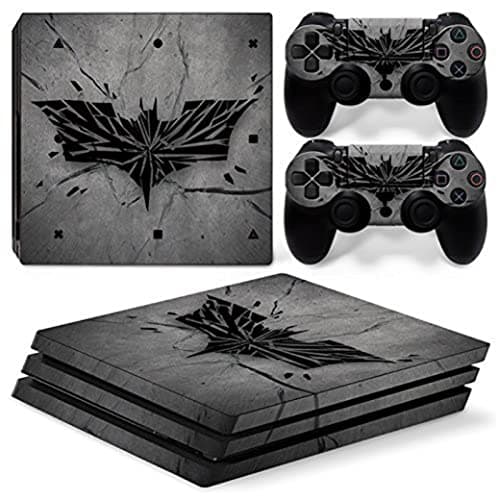 Elton Batman Logo Theme 3M Skin Sticker Cover for PS4 Pro Console and Controllers (Multicolor)