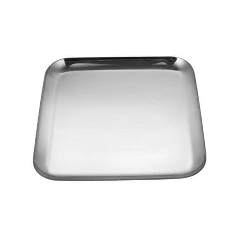 Shri & Sam Robusto Stainless Steel Tray 20cm, Silver