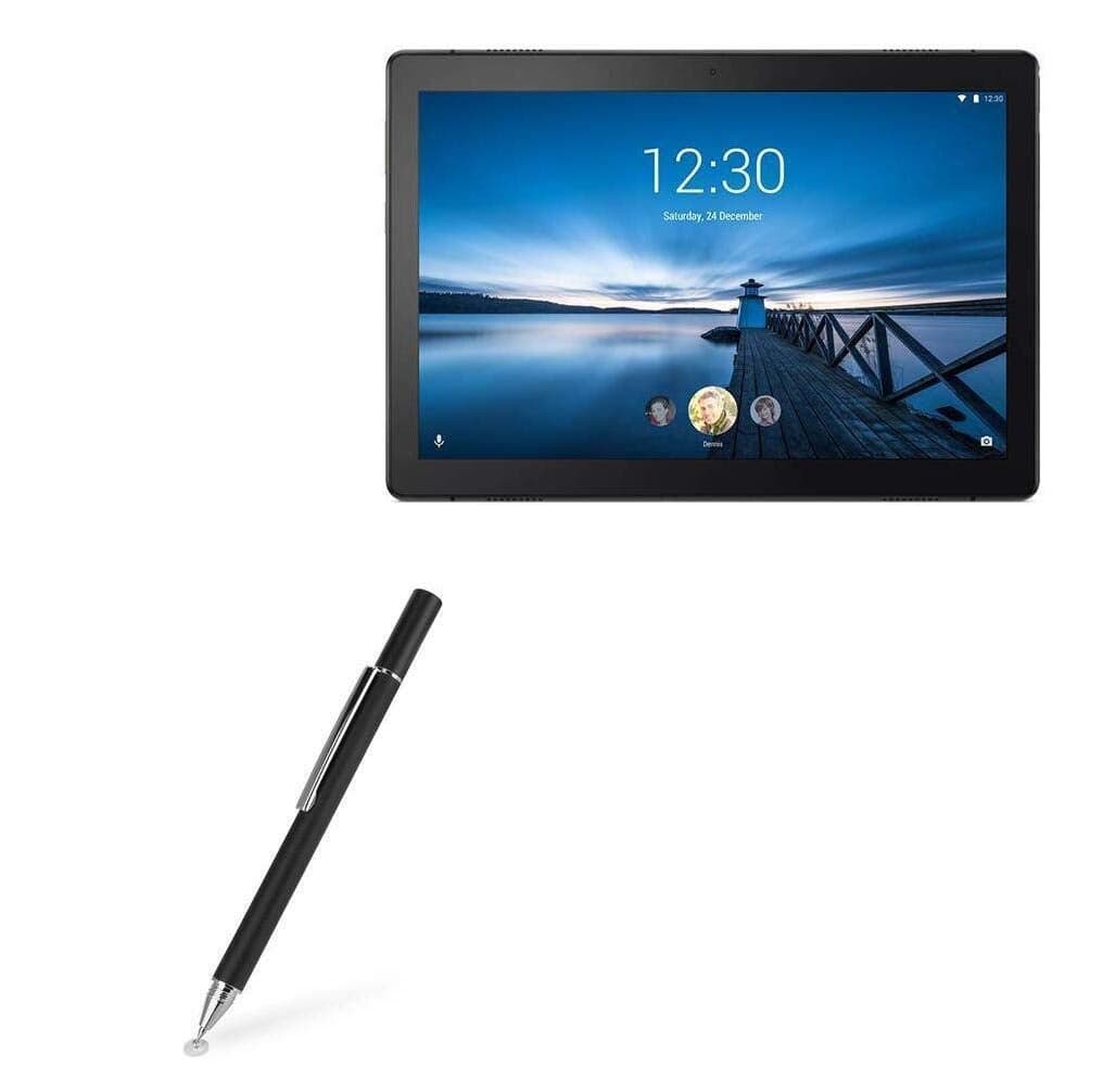 BoxWave Stylus Pen Compatible with Lenovo Tab M10 - FineTouch Capacitive Stylus, Super Precise Stylus Pen for Lenovo Tab M10 - Jet Black