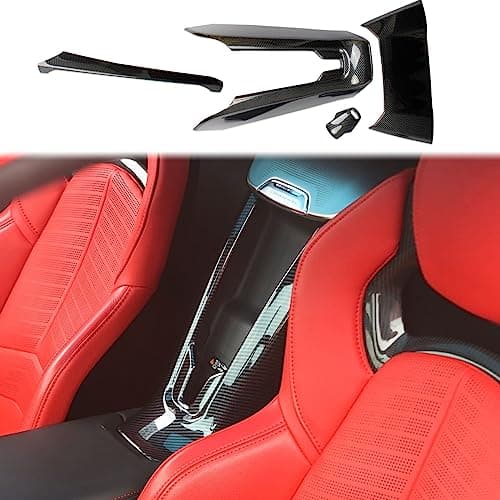 crosselec Carbon Fiber Interior Center Control Cover Trim for Chevrolet Corvette C8 2020-2025 (Central Control Kit)