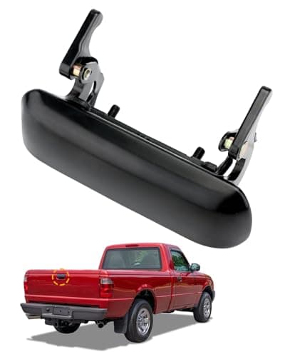 Metal Tailgate Door Handle Compatible with 19982011 Ford Ranger 0110 Mazda B2300 B3000 B4000 Textured Exterior Rear Tail Gate Latch Replace 1L5Z9943400AAA FO1915109 Liftgate Latch Handle