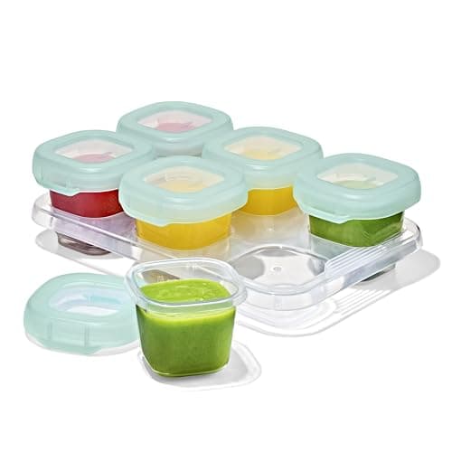OXO Tot Baby Blocks Freezer Storage Containers 2 Oz Opal