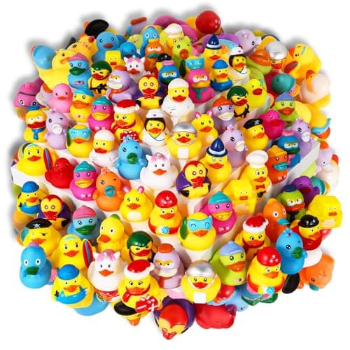 Audaisyly Rubber Ducks Bath Toy for Kids Assortment Duckies for Jeep Ducking Pool Floater Ducky Bathtub Beach Toys Party Favors Birthday