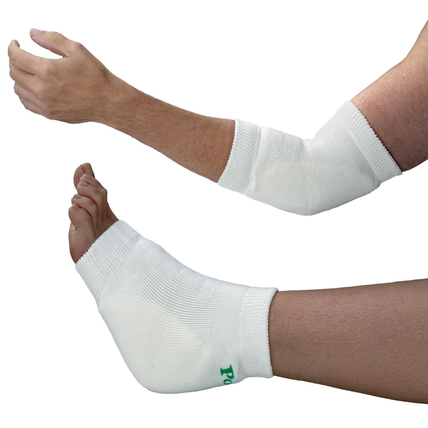 TIDI 6224L Posey Heel and Elbow Protectors with Foam Pads Large White One Pair of Heel and Elbow Protectors for Protection Against Abrasions Home Healthcare Medical Supplies