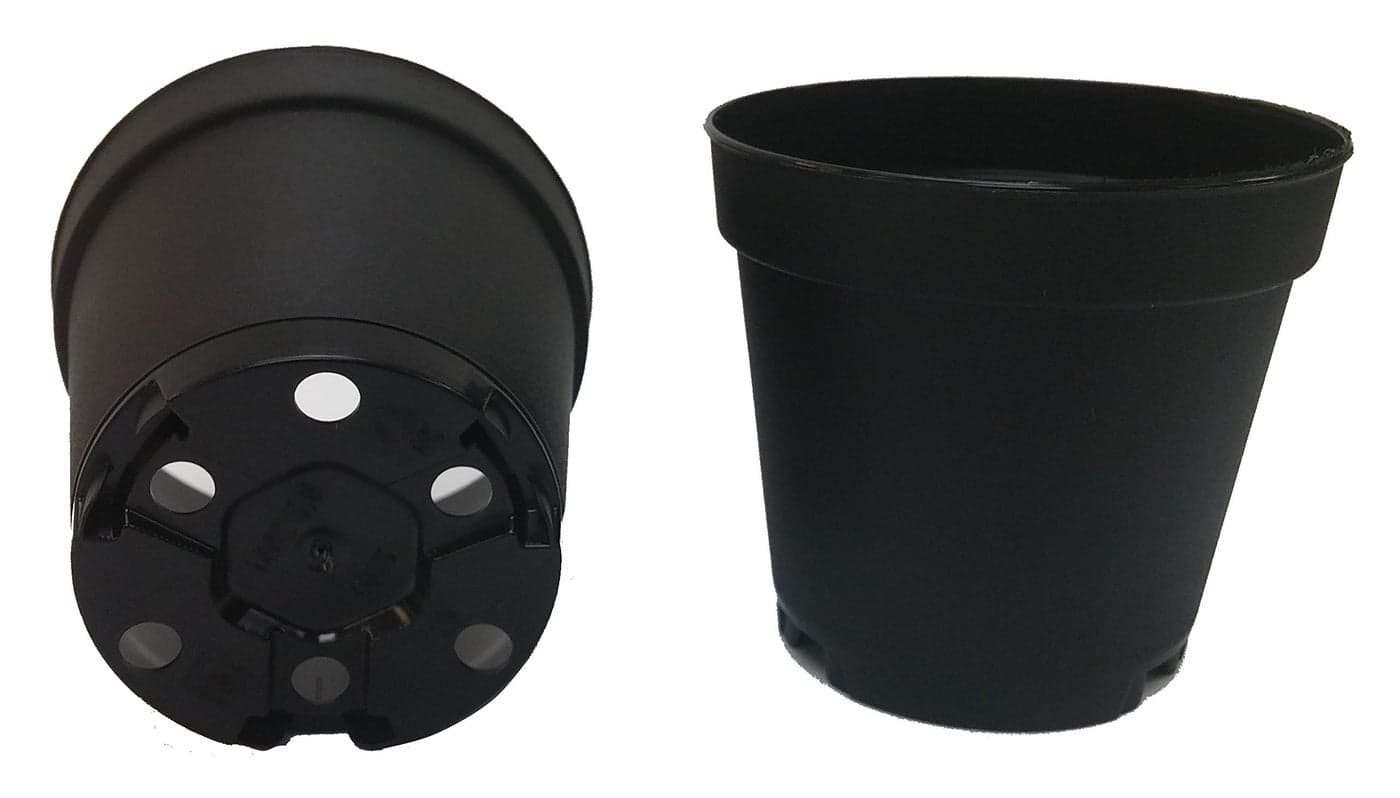 Seed Kingdom 100 New 2 Inch Plastic Nursery Pots ~ Pots are 2 Inch Round at The Top and 1.9 Inch Deep Color: Black