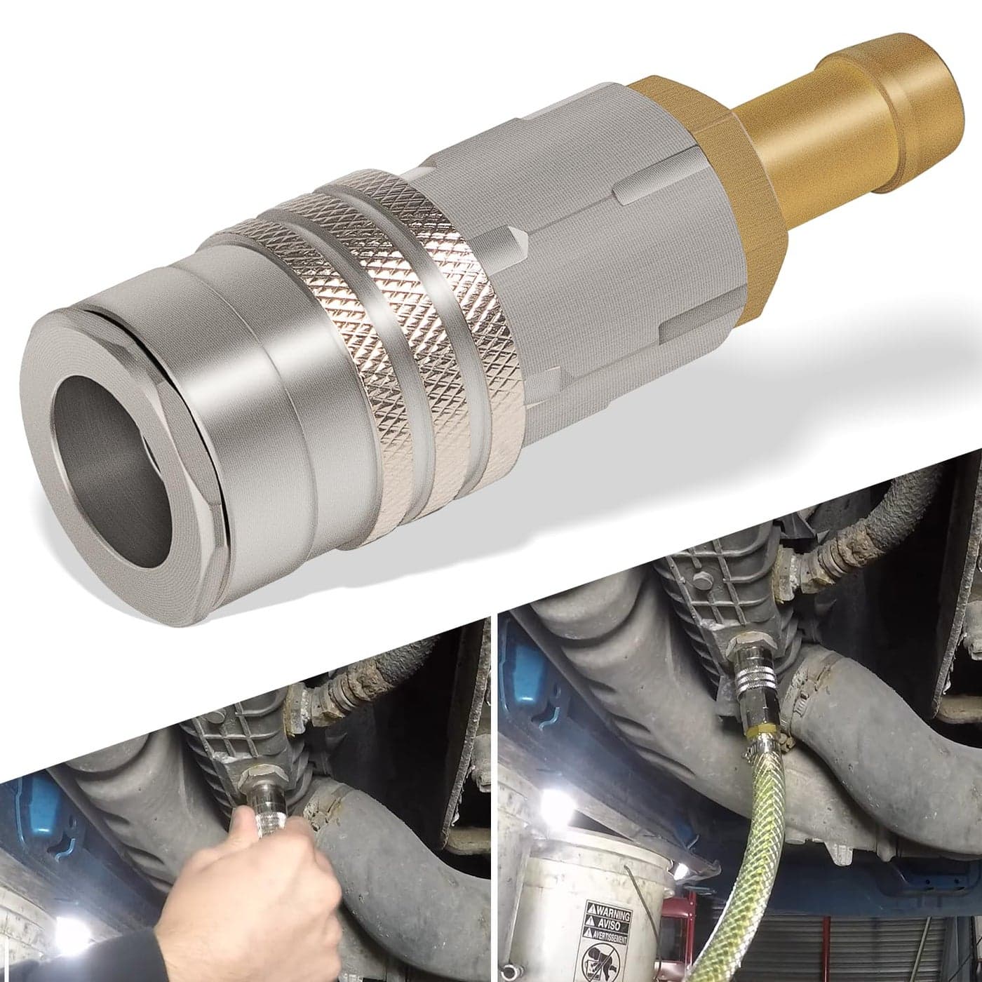Bonbo Alt 9996049 Quick Fit Radiator Adaptor for Volvo Radiator Coolant Drain Hose for Volvo Trucks D11 D13 D16 Engines 20042019 for Mack Trucks MP7 MP8 MP10 Engines 20082018