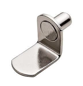 Hafele America BracketStyle Nickel Shelf Support 14 50