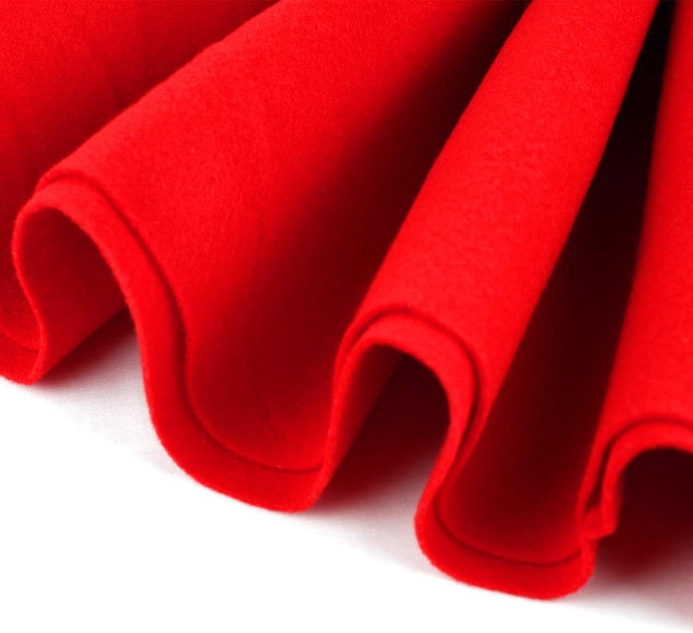 Wefab Felt Fabric Stiff 100cm x 200cm 1mm Thick Red