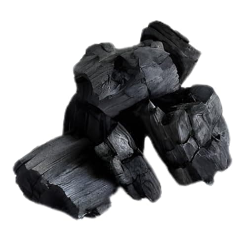 Divayanshi Premium Charcoal Briquettes | All-Natural Long-Lasting BBQ Charcoal for Grilling & Cooking | Includes Fire Starter Cubes | Outdoor Foldable Barbecue Grill for Camping & Picnics (2 kg)