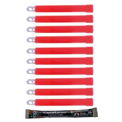 Cyalume ChemLight Light Stick, Military Grade, 30 Minutes Duration, 6 Inches, 10 Pack