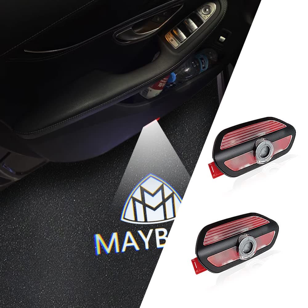 Liphontcta Car Door Logo Lights Projector Nonfading LED Puddle Lamp Compatible For Maybach Accessories s class s320 s500 s550 s600 s650 s63 s65 s400 s350 s680 s560 W222 20142019