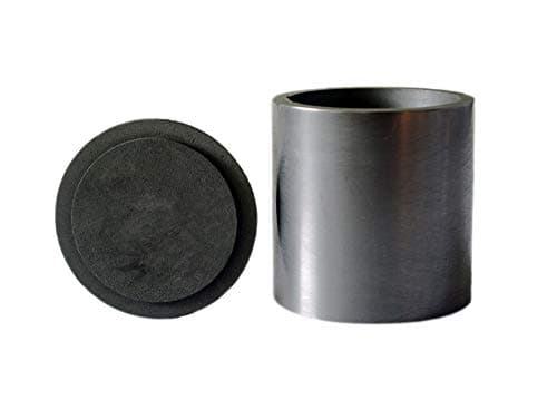 OTOOLWORLD Smelting Lab Graphite Crucible with Cover Lab Supply 40MM X 40MM