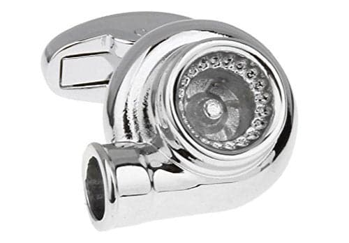 MRCUFF Turbocharger Sports Car Auto Racing Race Cufflinks in a Presentation Gift Box & Polishing Cloth