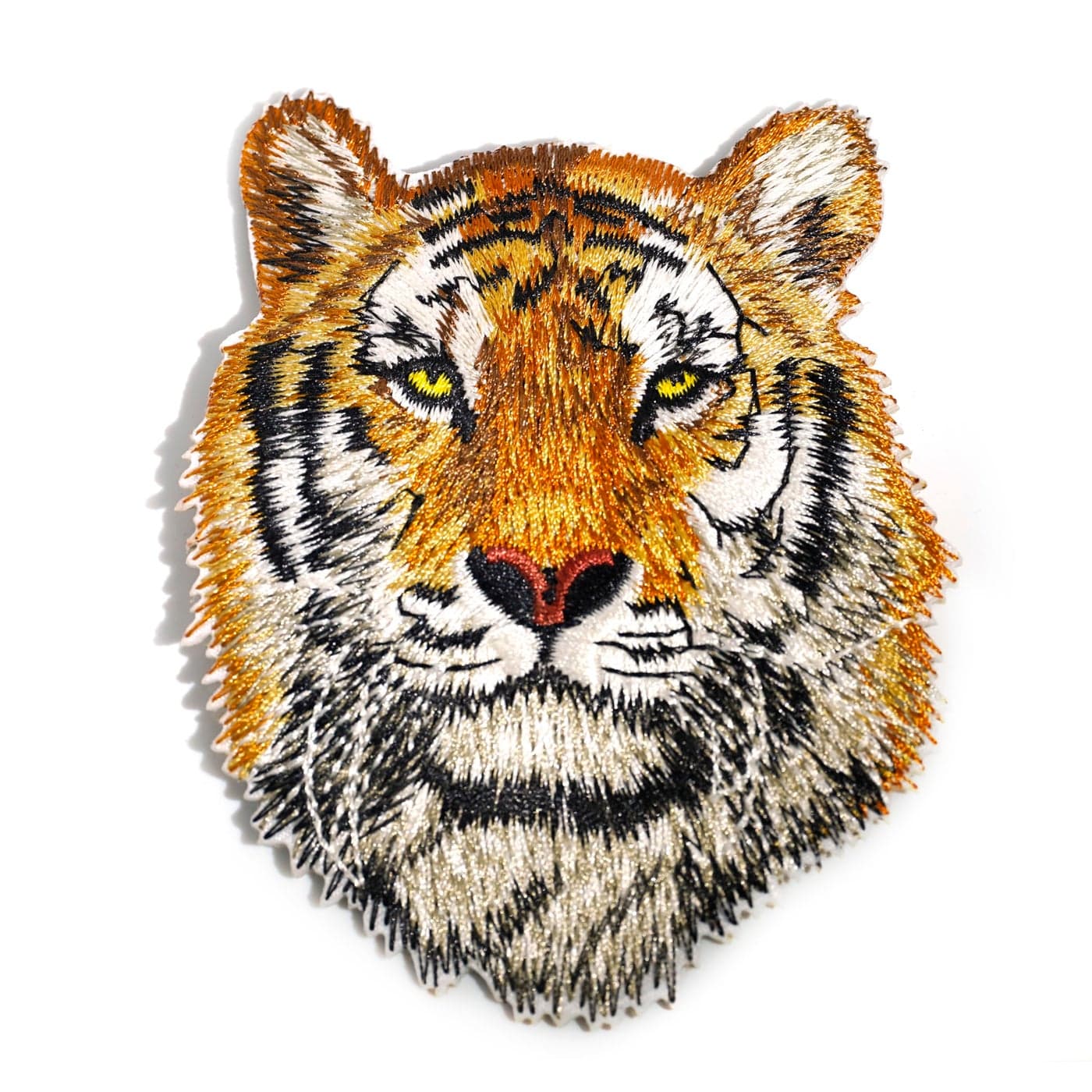 Riverbyland Iron On Patches Embroidered Tiger Pack of 2